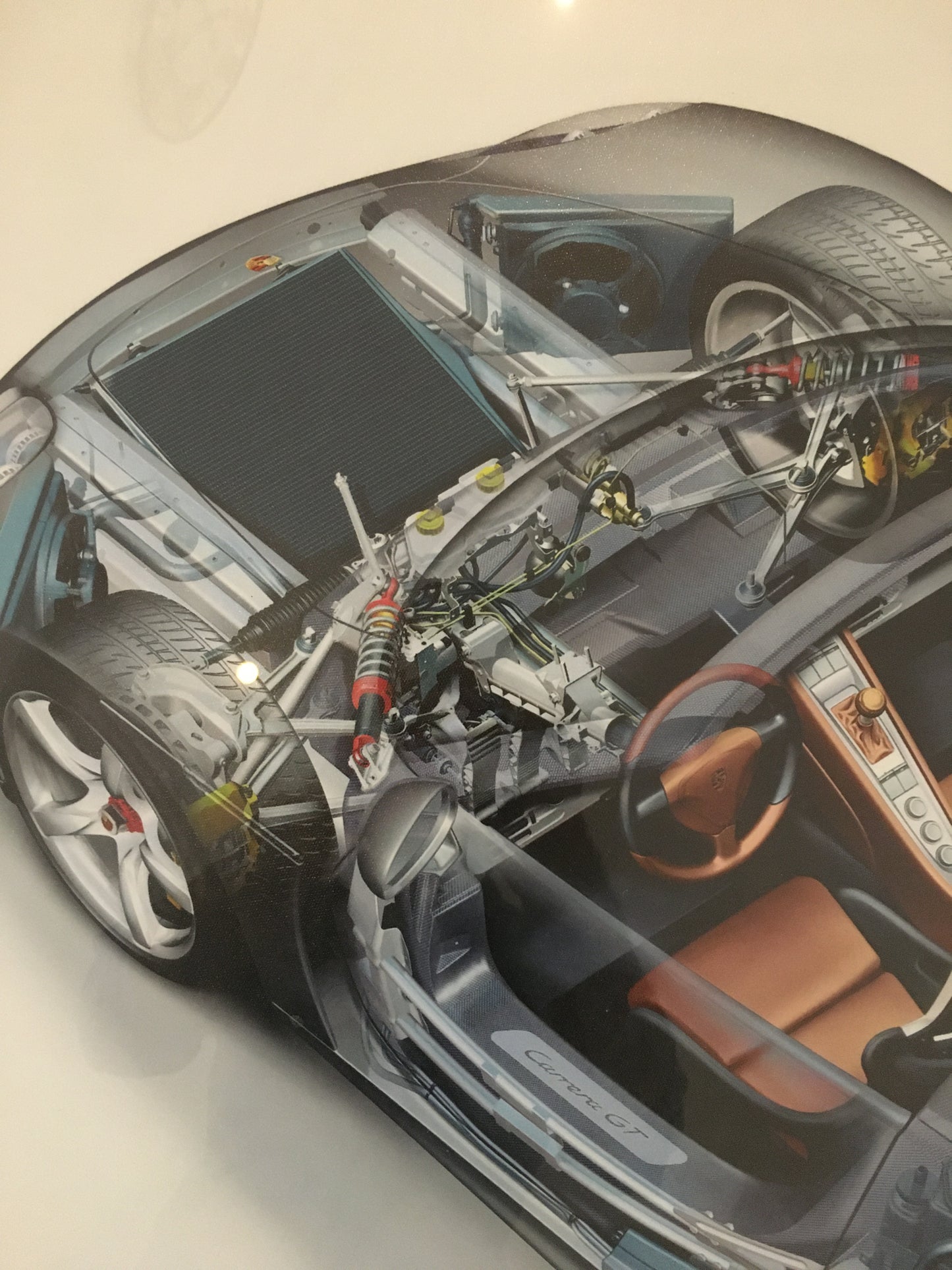 Porsche Carrera GT Cutaway Drawing