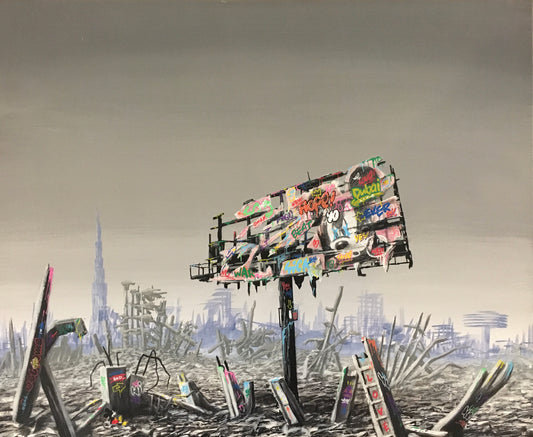 Ruined Billboard Dubai by Jeff Gillette x Roamcouch