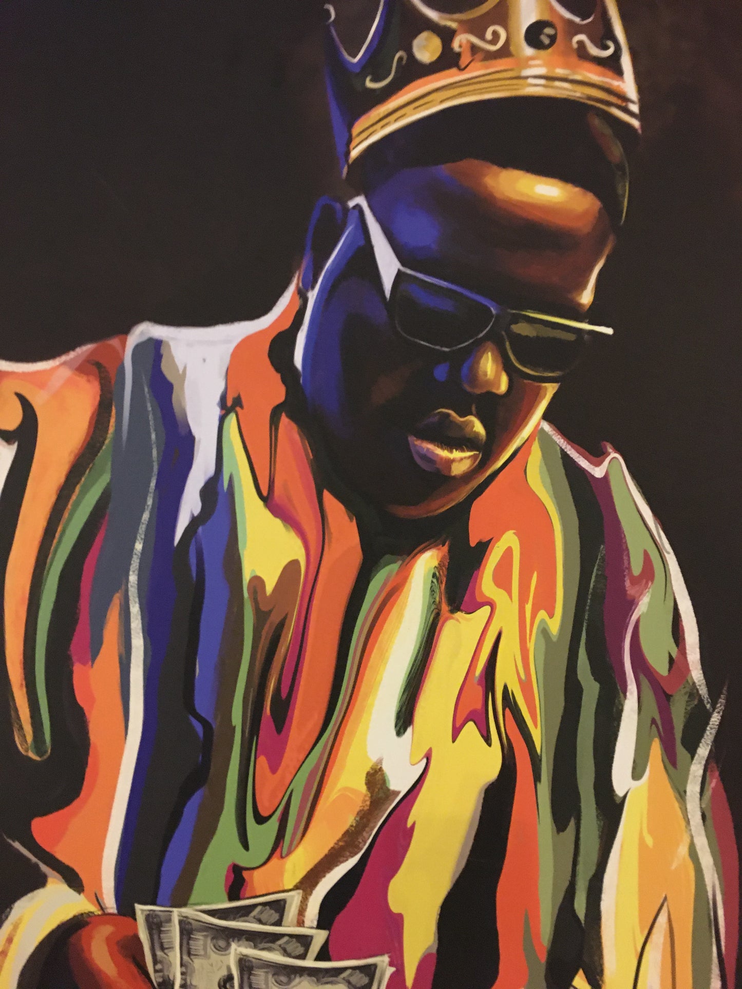 The Notorious Big Biggie Counting Money by Criss Bellini