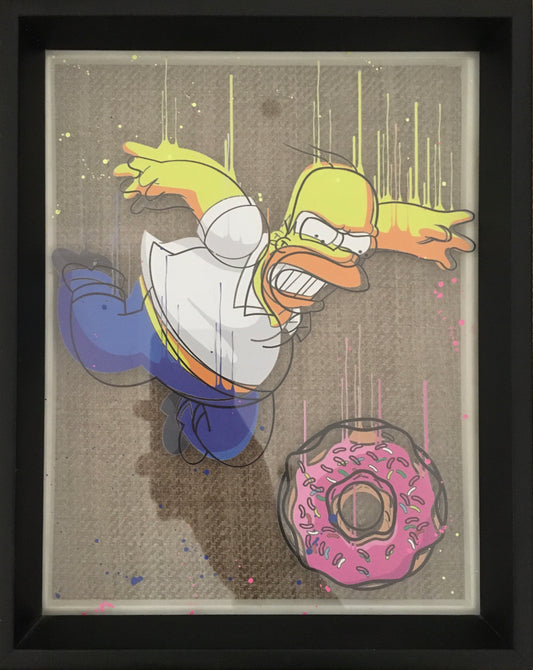 Falling Homer by Opake One