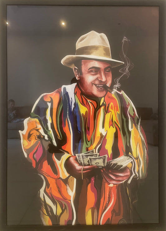 Al Capone Counting Money by Criss Bellini