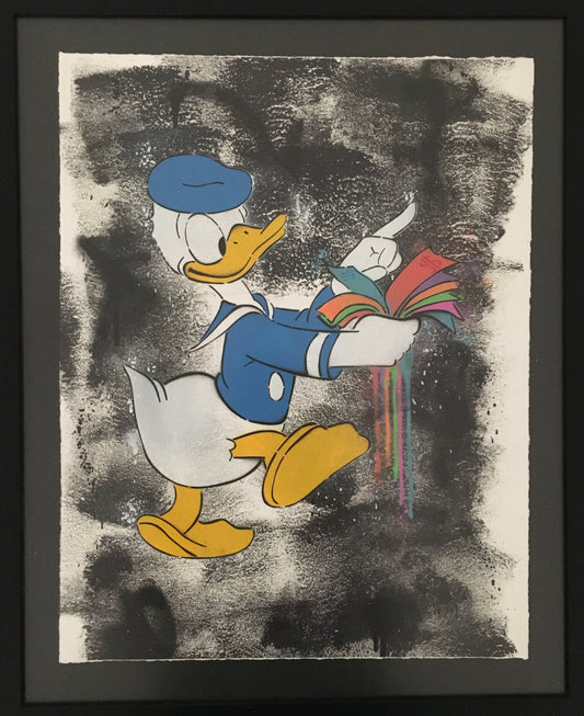 Donald Duck Counting Money Diamond Dust by European Bob